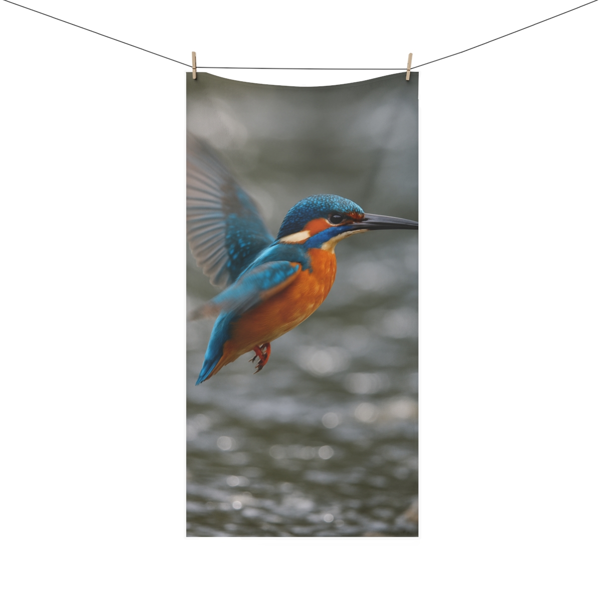 River Flash Kingfisher decorative home towelscustom towels