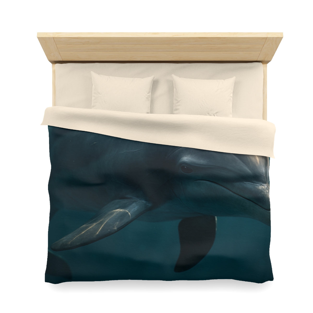 Nebula Drift Bottlenose Dolphin soft comforter duvets