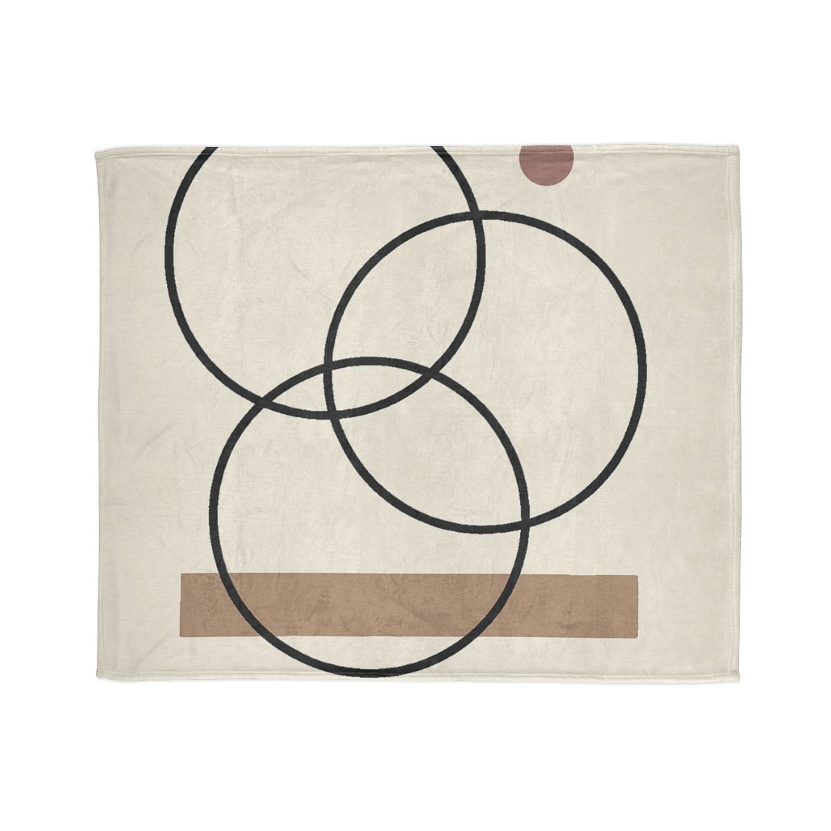 Staggered Rings And Slim Bar decorative home blankets