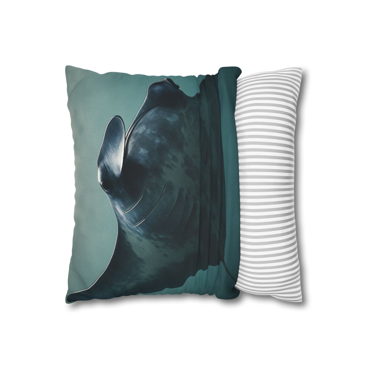Nebula Glide Giant Manta Ray soft cotton pillow cases