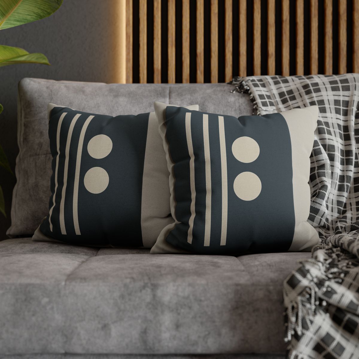 Negative Space Lattice designer print pillow cases