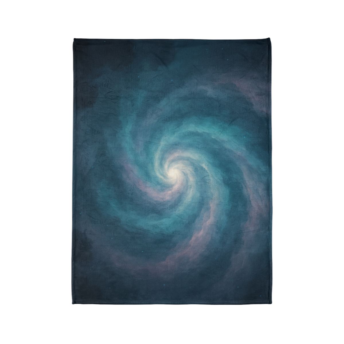 Nebula Spiral Haze designer printed blankets
