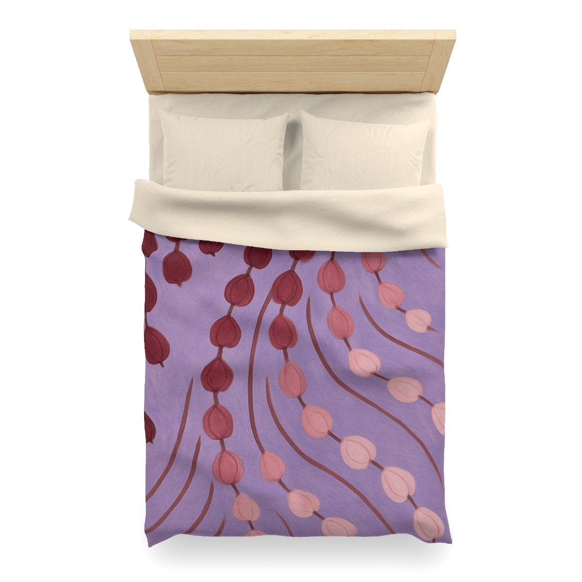 Spiral Bud Cascade personalized bedding duvets