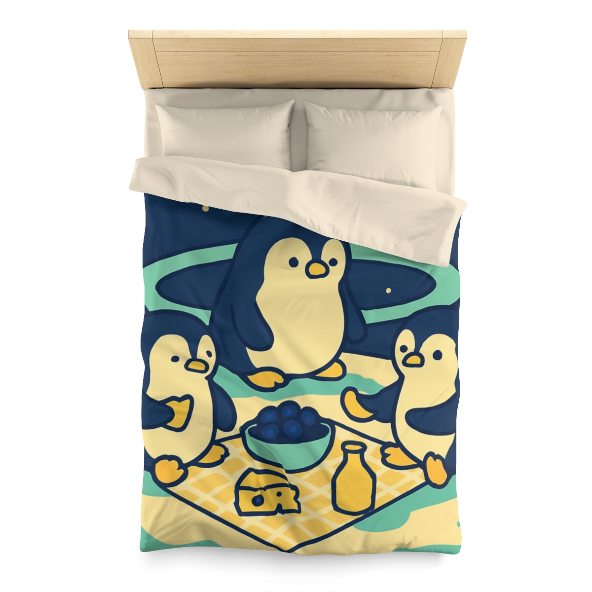 Planet Picnic Penguins stylish duvet covers