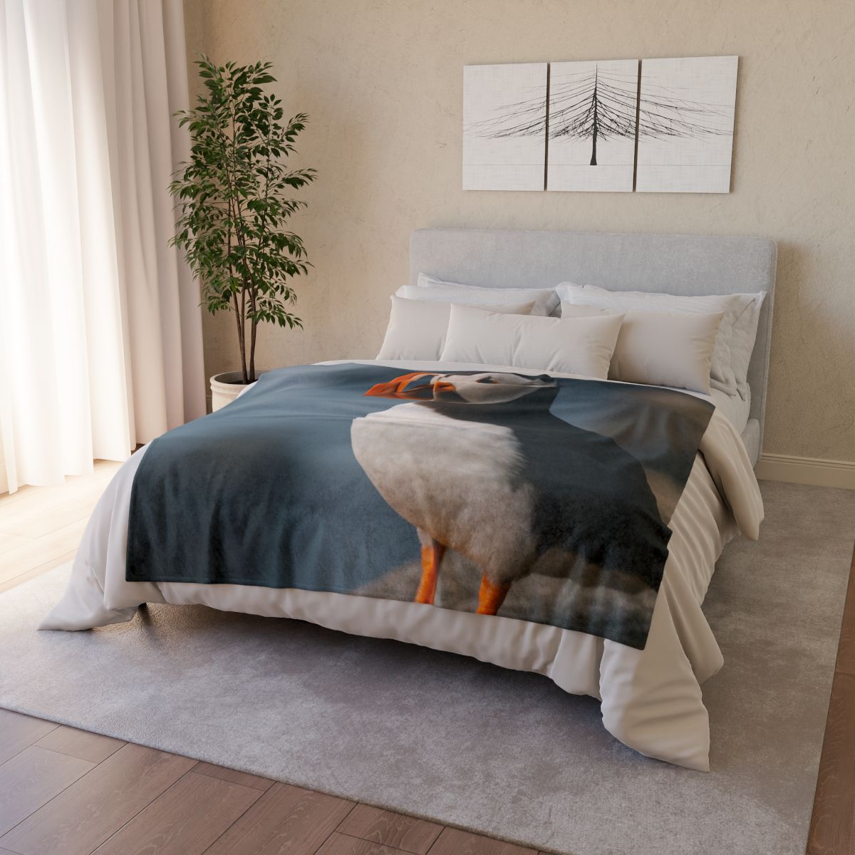 Cliff Breeze Atlantic Puffin unique gift blankets