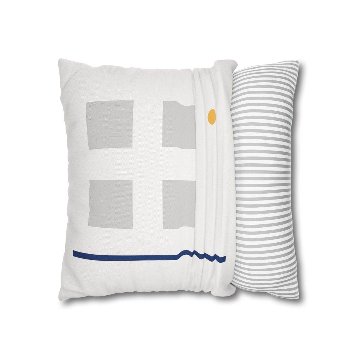 Sparse Grid With Missing Corner And Accent Point designer print pillow cases
