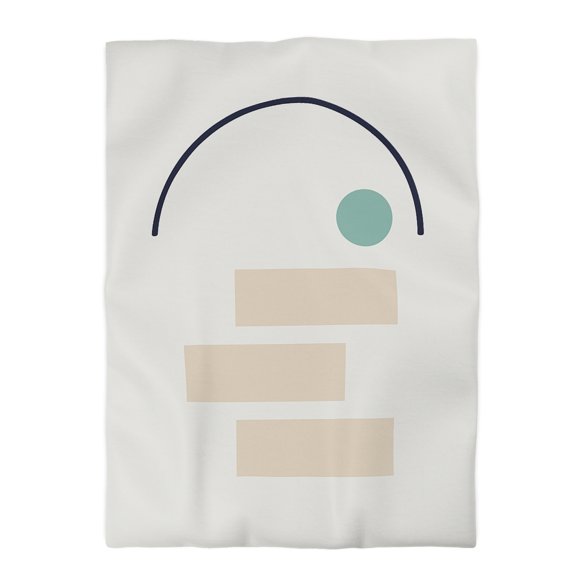 Quiet Arc With Stepped Blocks designer printed duvets