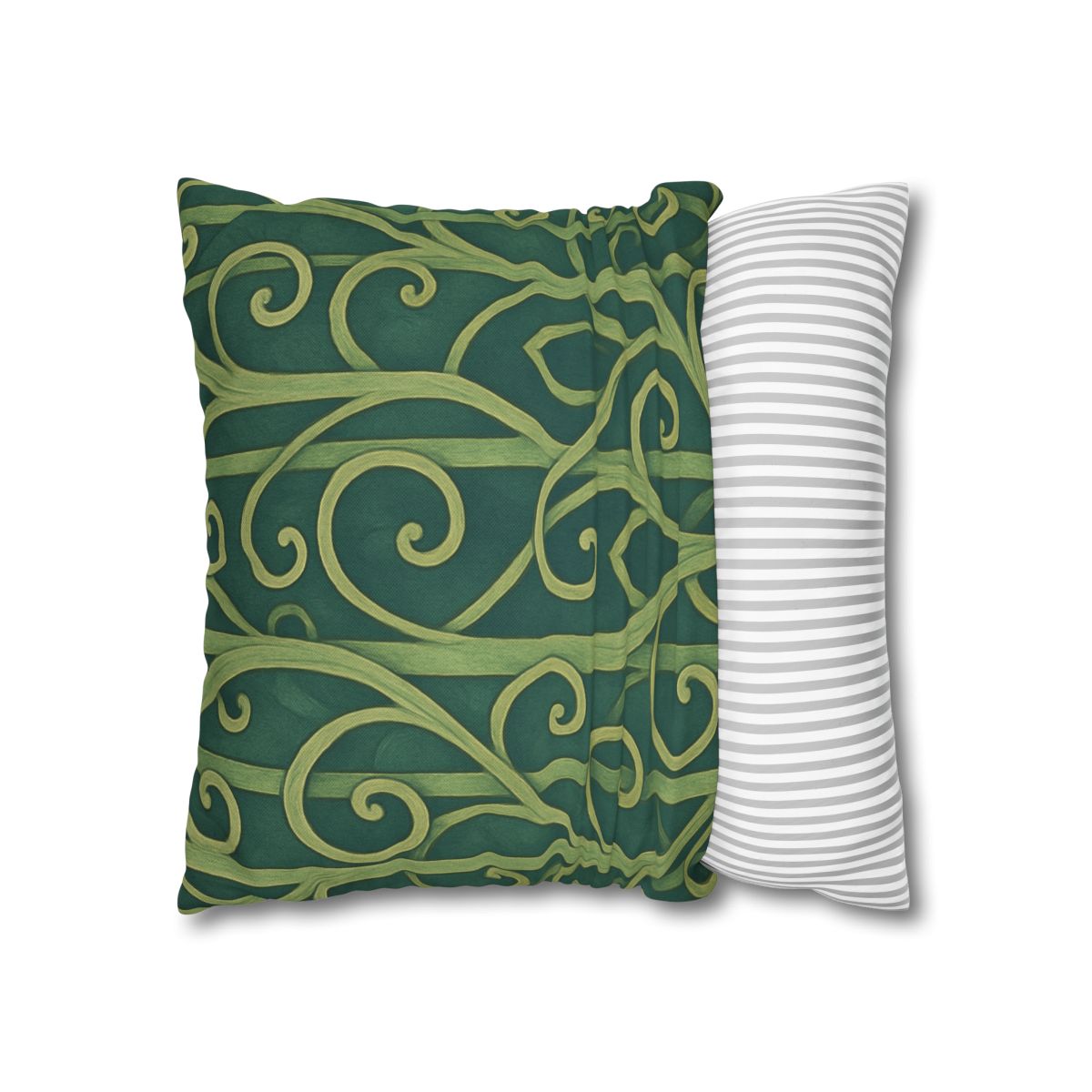 Tendriled Lattice Cascade designer print pillow cases