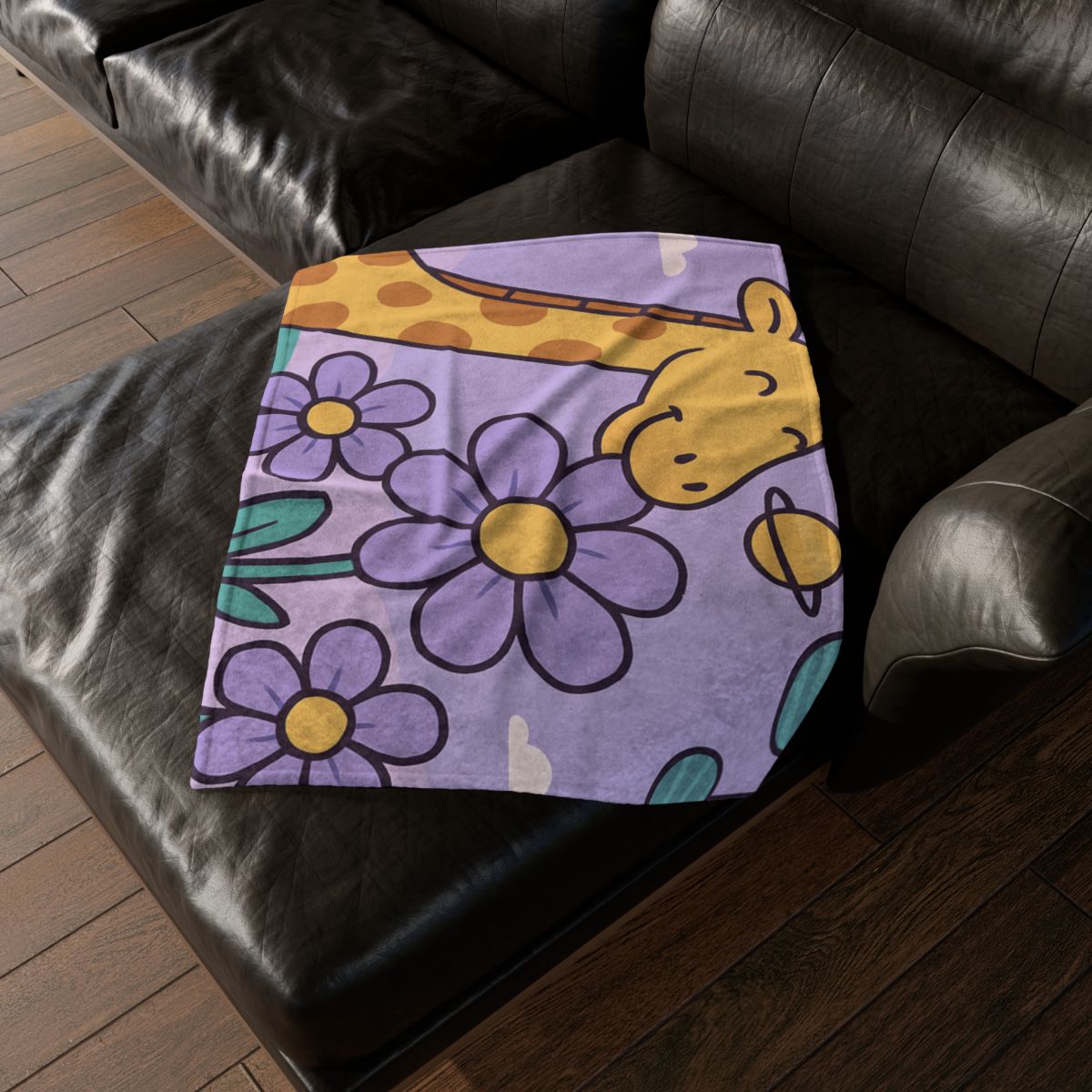 Galaxy Garden Giraffe custom blankets