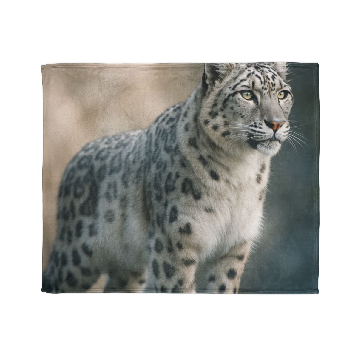 Mist Veil Snow Leopard trendy patterned blankets
