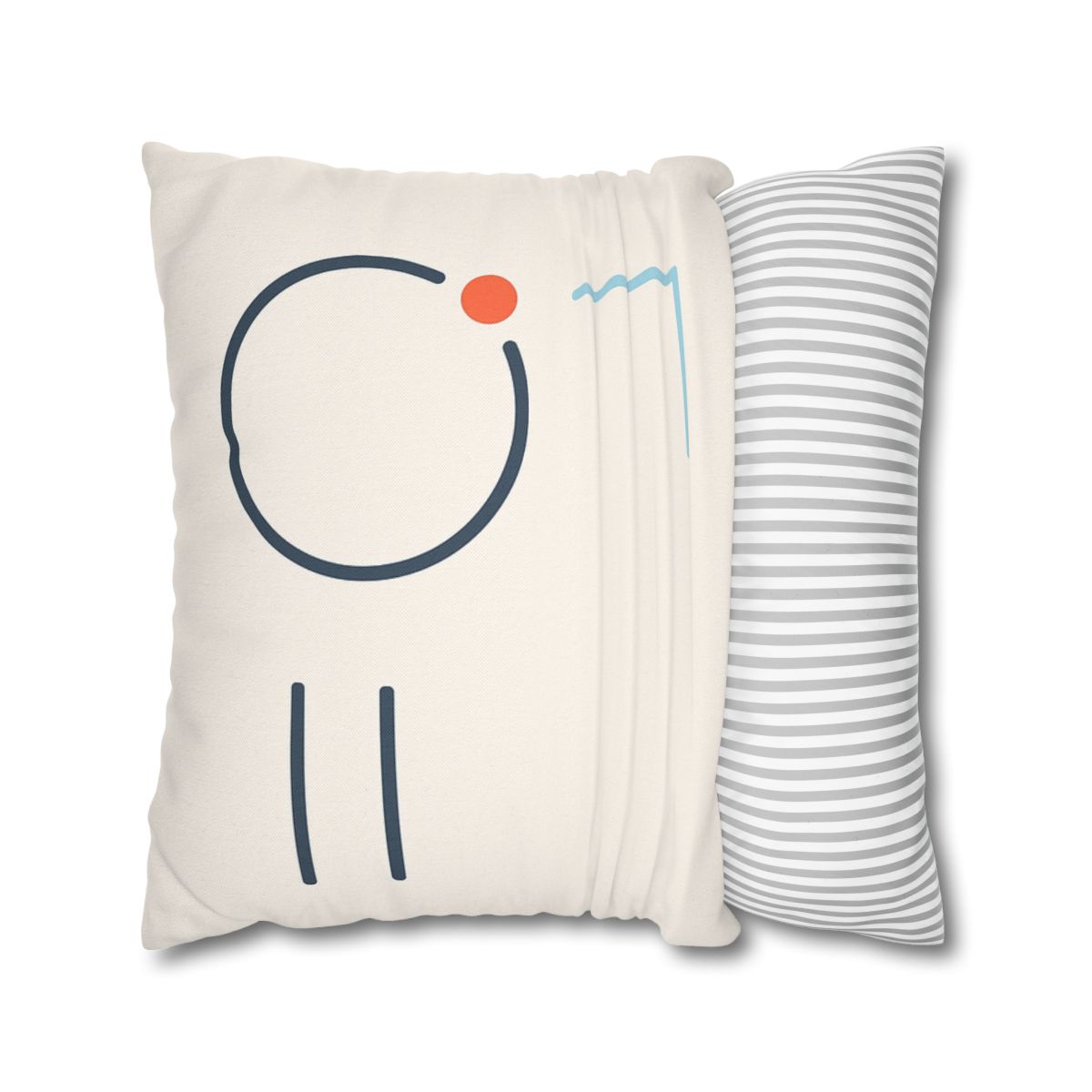 Quiet Orbit With Offset Bars personalized pillow covers