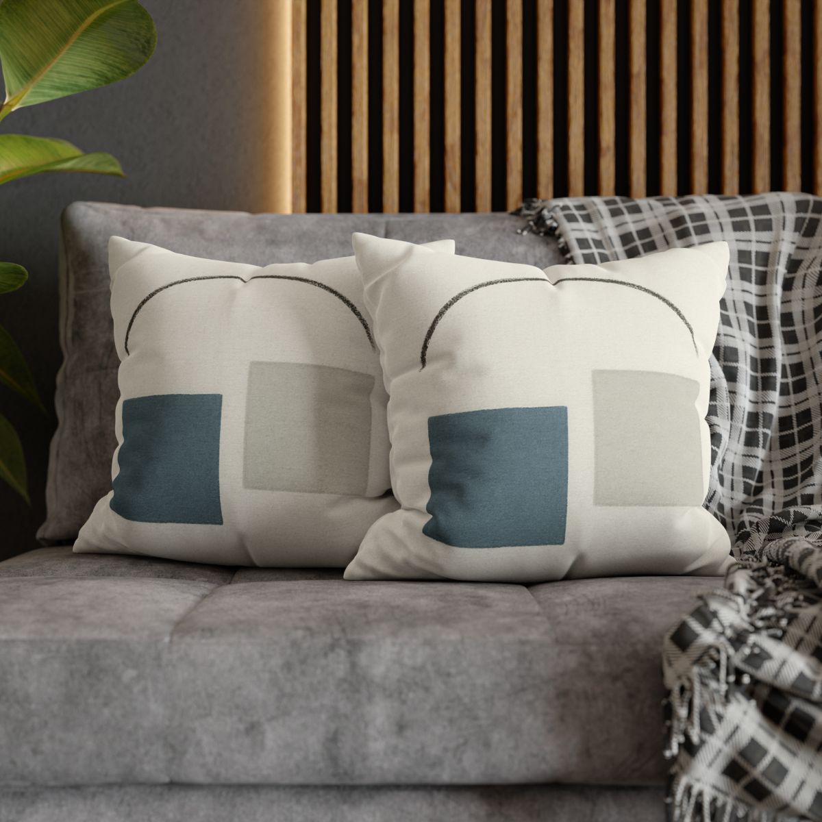 Low Arc Over Offset Squares stylish decorative pillowcases