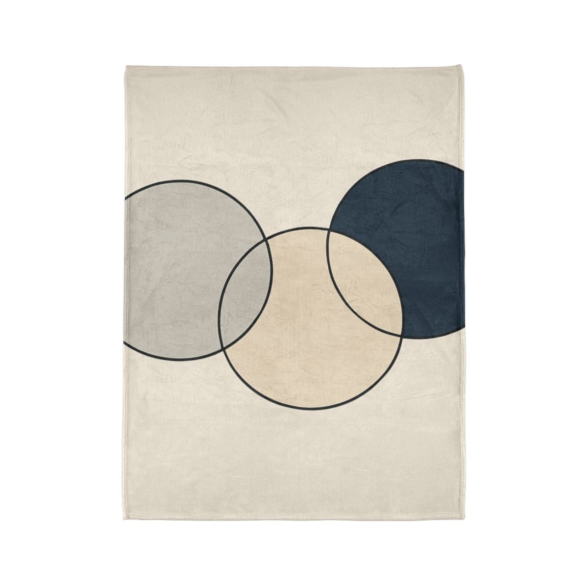 Staggered Trio Of Circles designer printed blankets