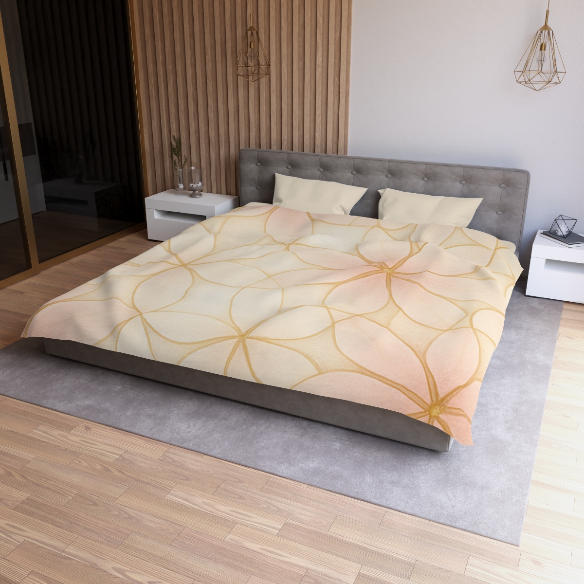 Petal Prism Lattice soft comforter duvets