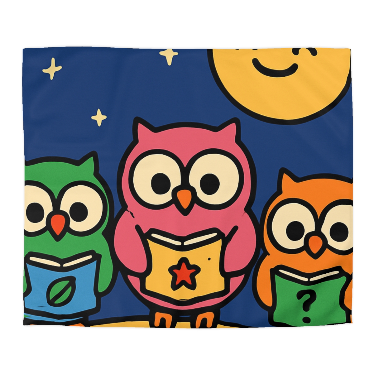 Galaxy Garden Of Curious Owls soft comforter duvets