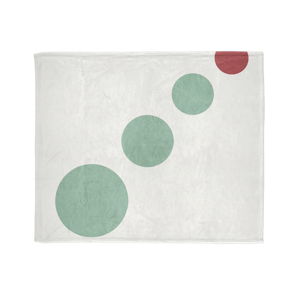 Diagonal Path Of Four Circles soft fleece blankets