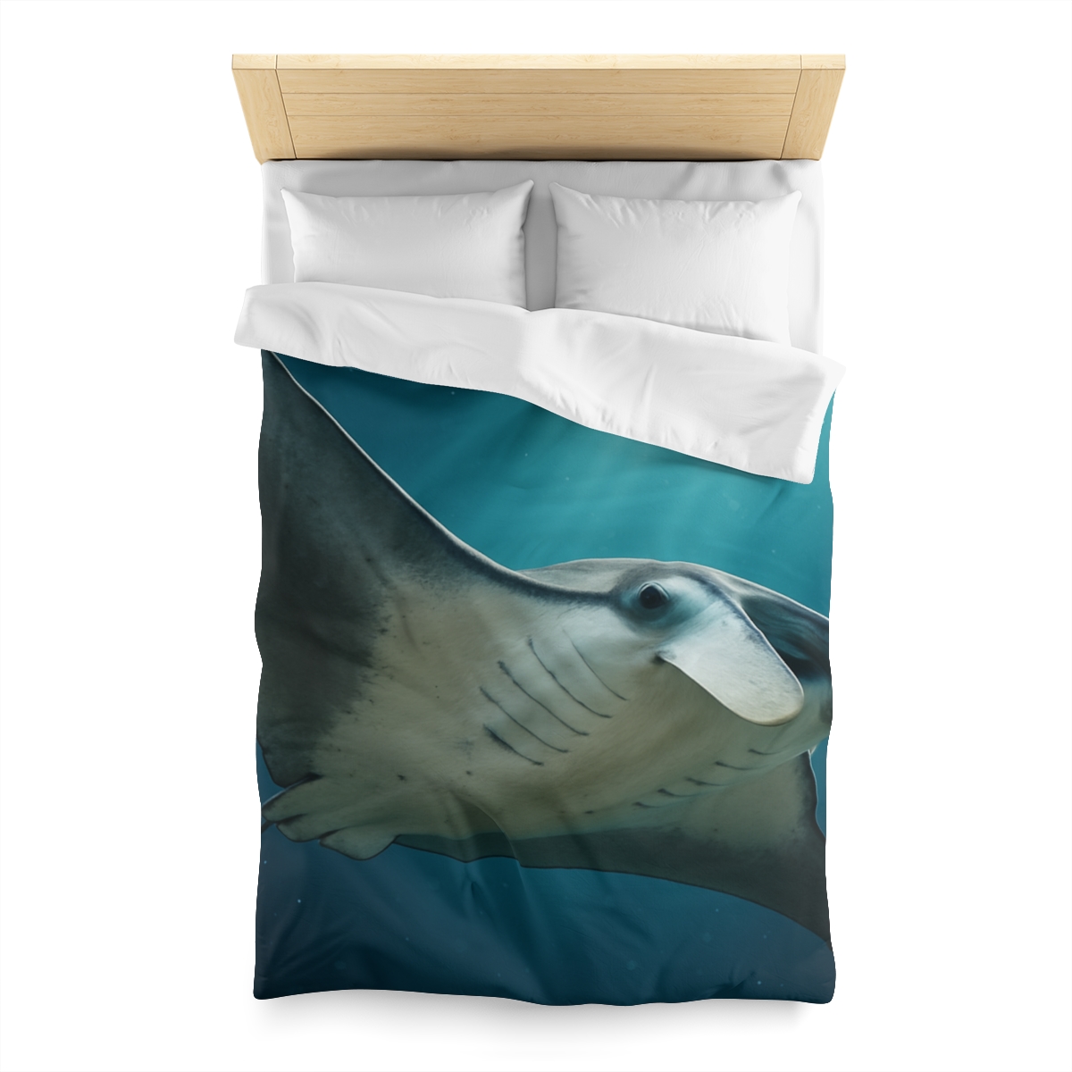 Silk Wing Drift Manta Ray personalized bedding duvets