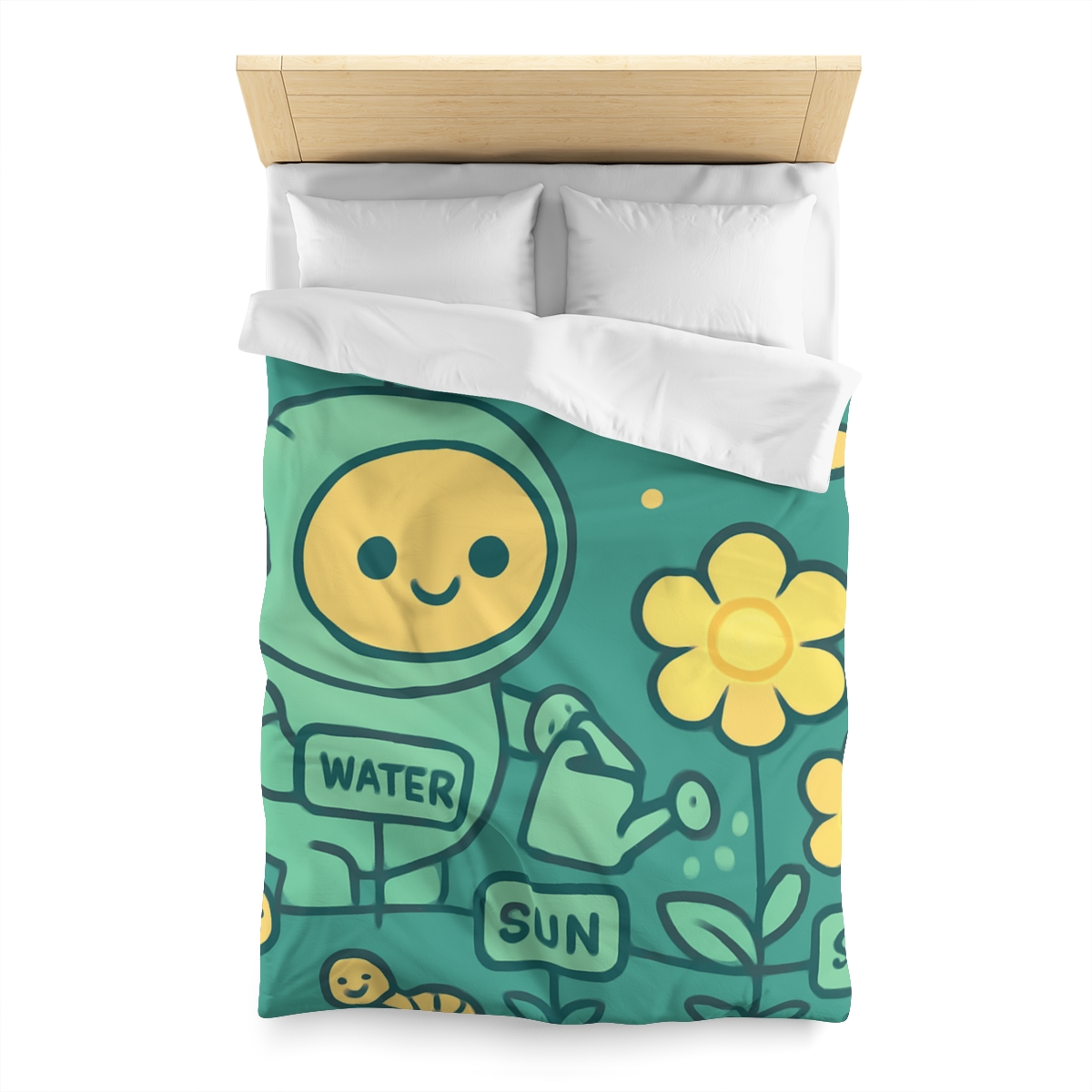 Robot Gardener And The Moonflower Patch warm winter duvets