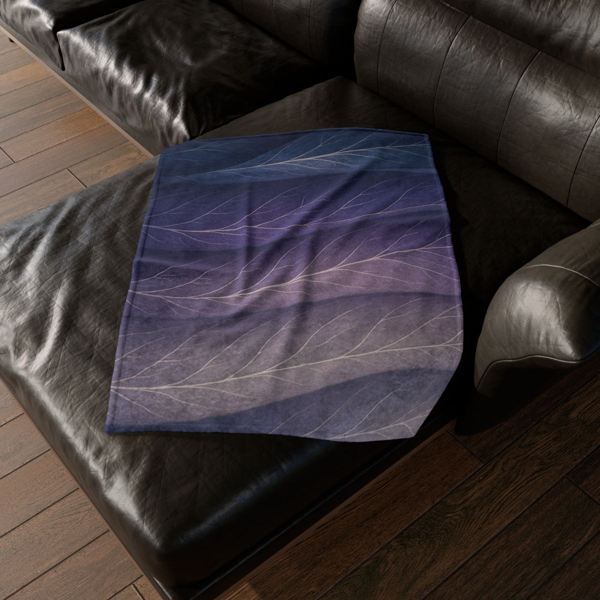 Leaf Vein Aurora Drapery stylish throw blankets