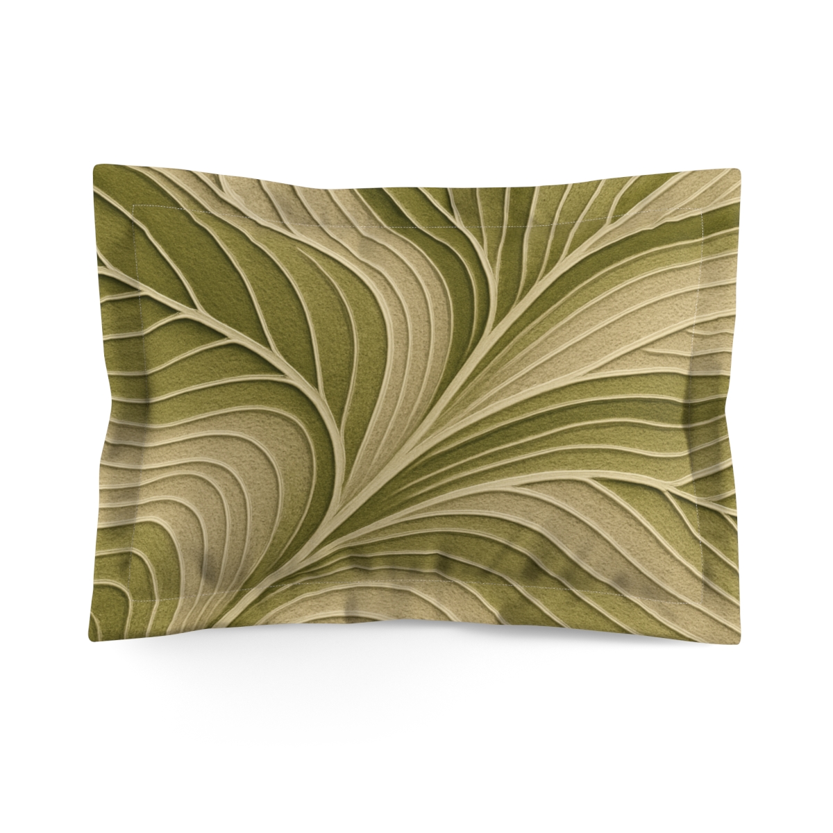 Leaf Vein Topography designer printed pillows