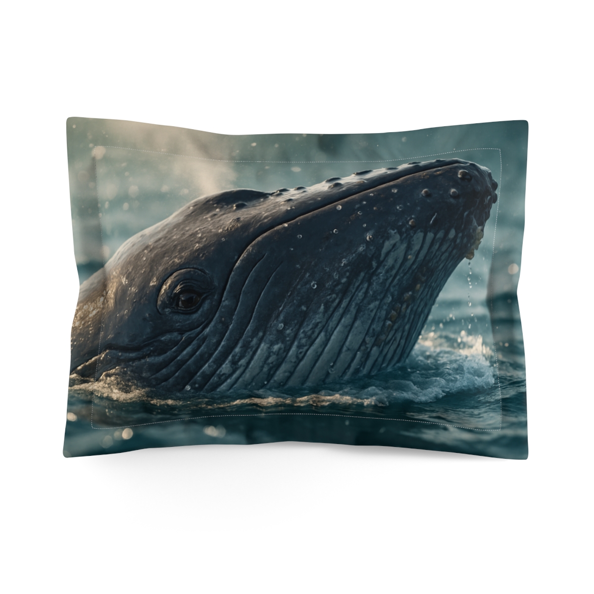 Ocean Song Humpback Whale designer printed pillows