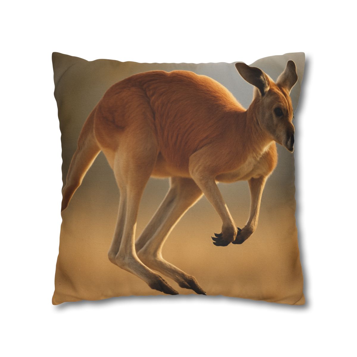 Ember Hop Red Kangaroo trendy patterned pillow cases