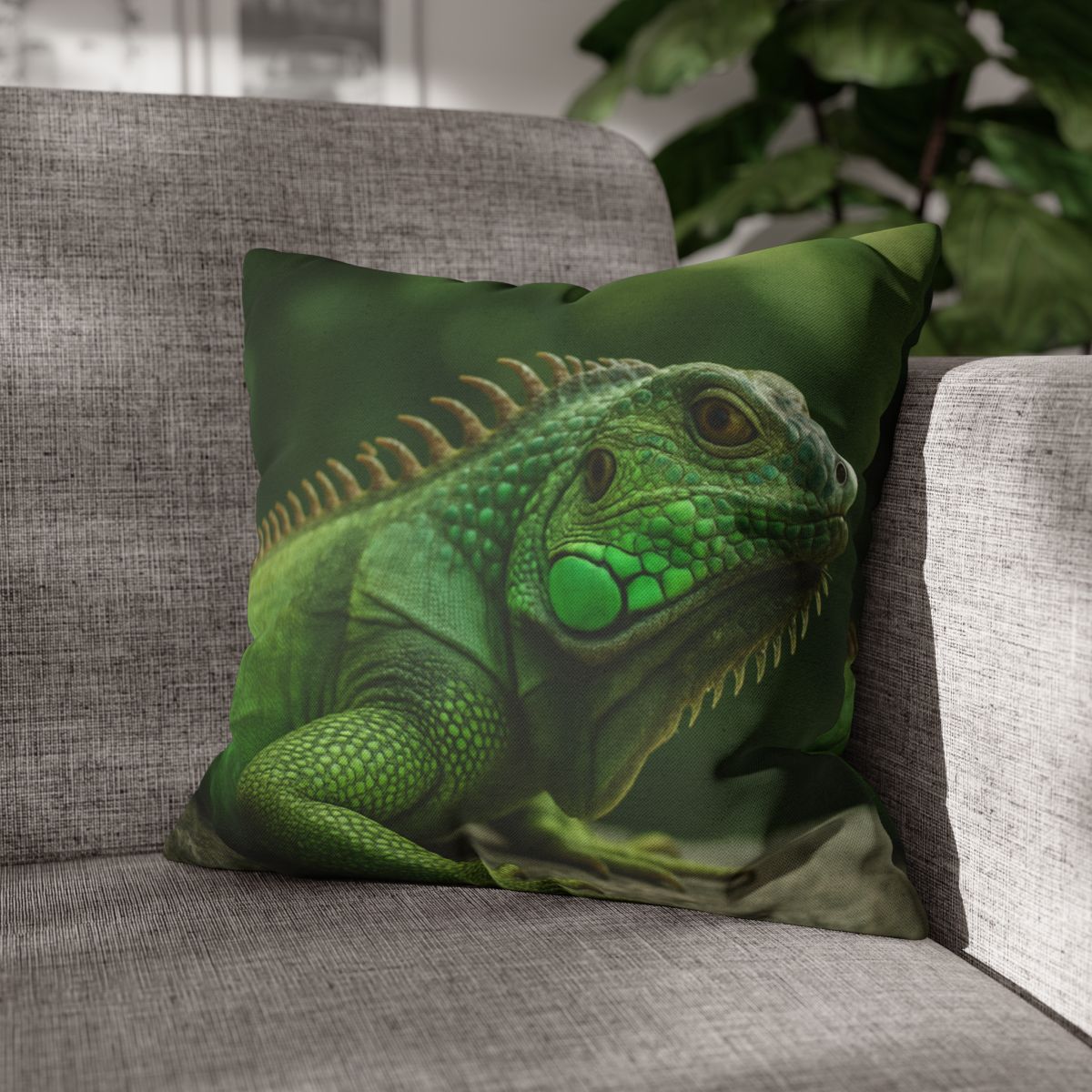 Stone Watcher Green Iguana custom pillow cases