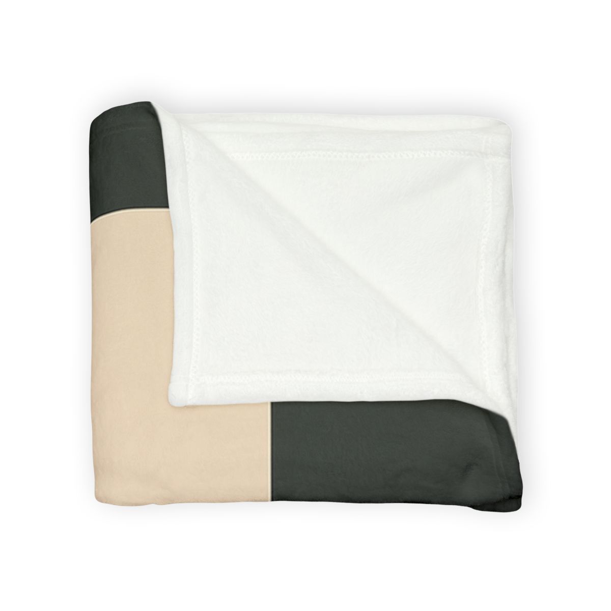 Offset Rectangle Pause soft fleece blankets