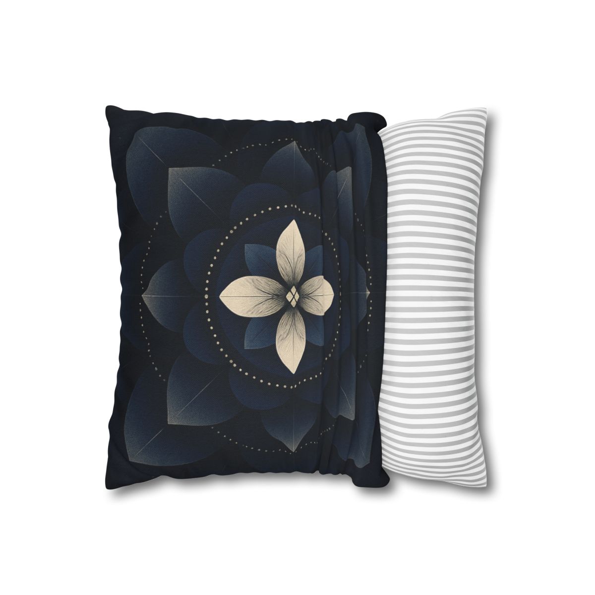 Petal Eclipse Mandala designer print pillow cases