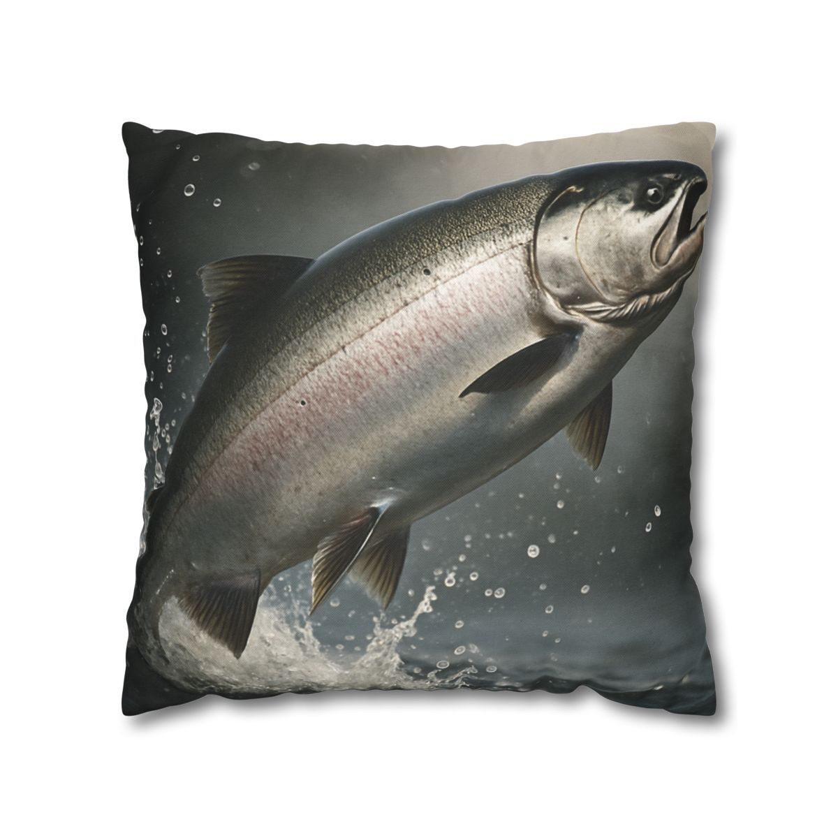 Silver Surge Chinook Salmon comfortable bedding pillow covers