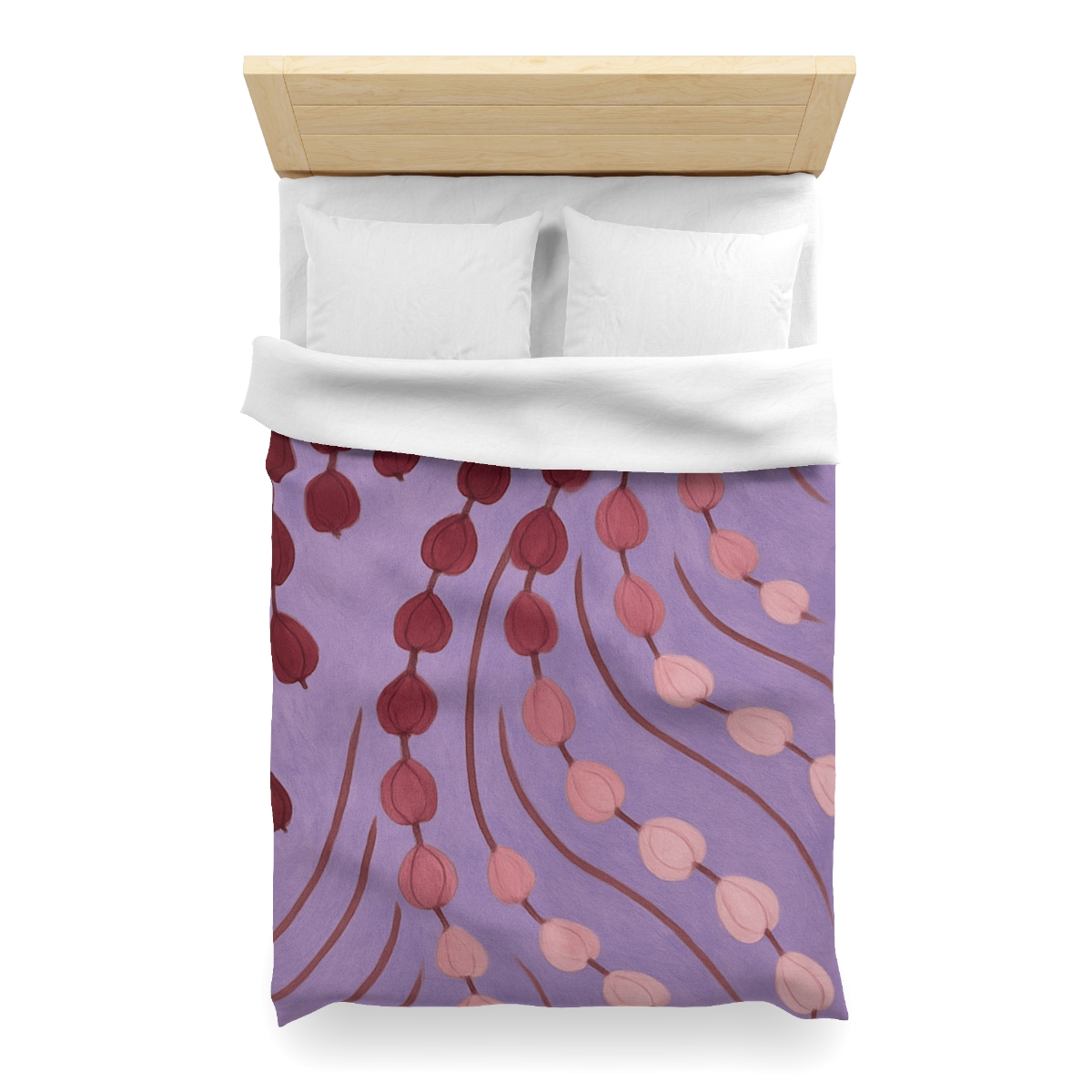 Spiral Bud Cascade personalized bedding duvets