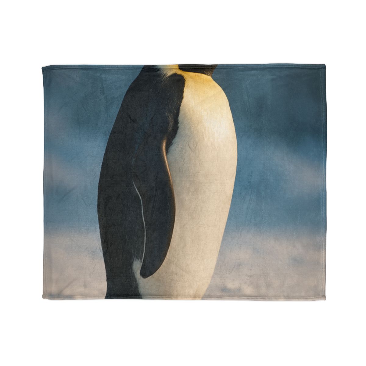 Silver Horizon Emperor Penguin designer printed blankets