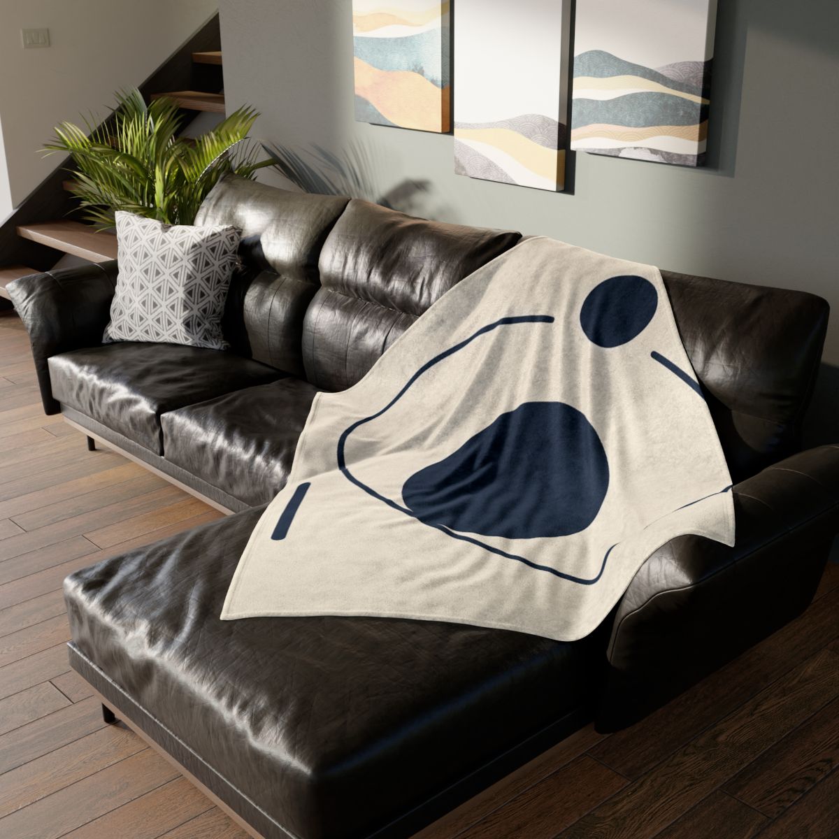 Orbit Arc And Twin Discs designer printed blankets