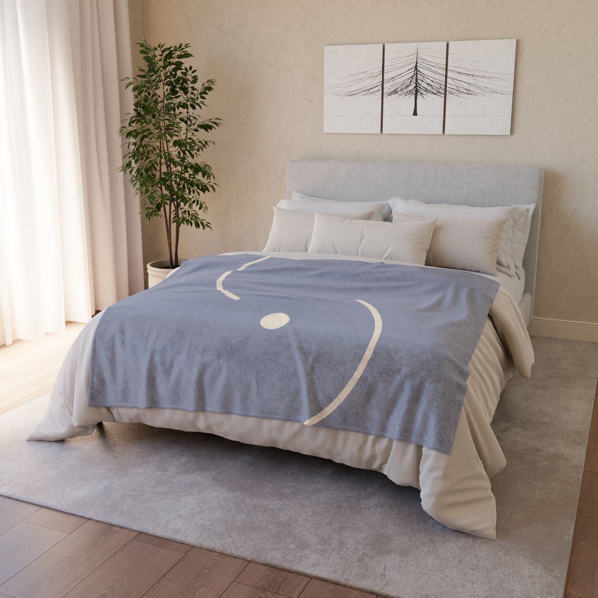 Intersecting Arc Duo stylish throw blankets