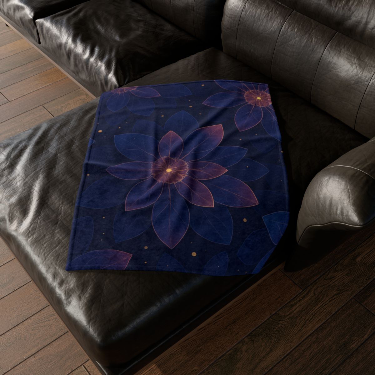 Petal Nebula Tessellation stylish throw blankets
