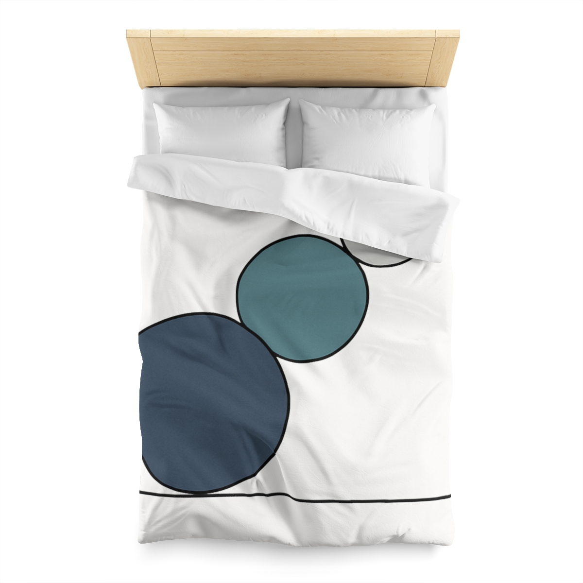 Staggered Circle Trio custom duvets