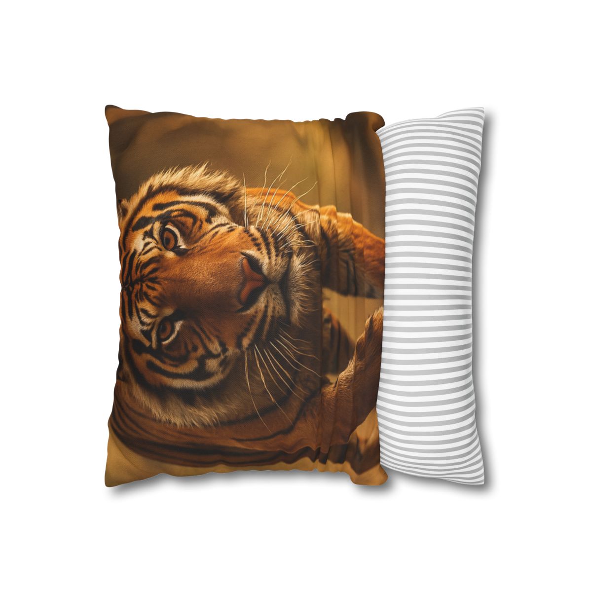 Crimson Stride Tiger custom pillow cases