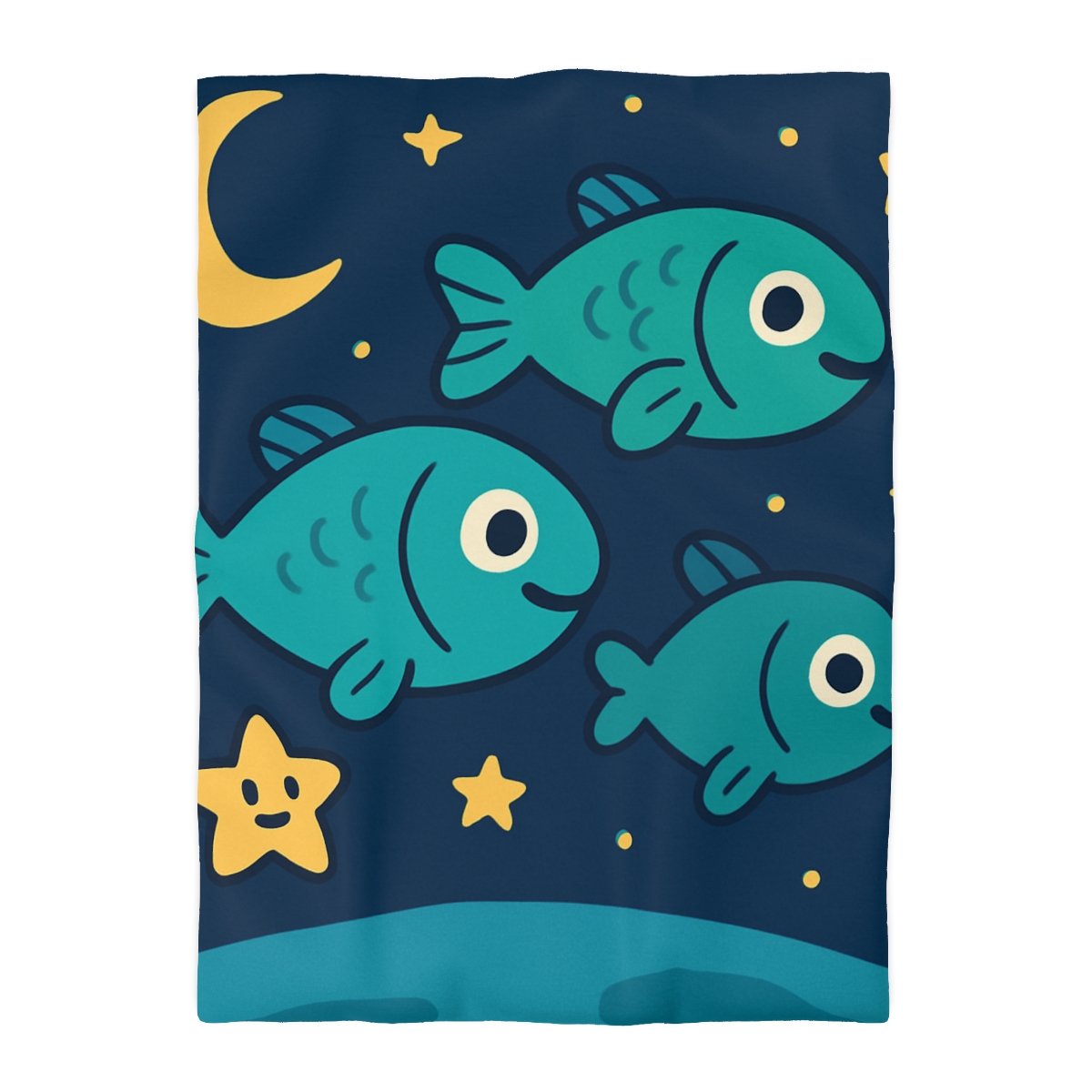 Starry Space Fish School unique patterned duvets