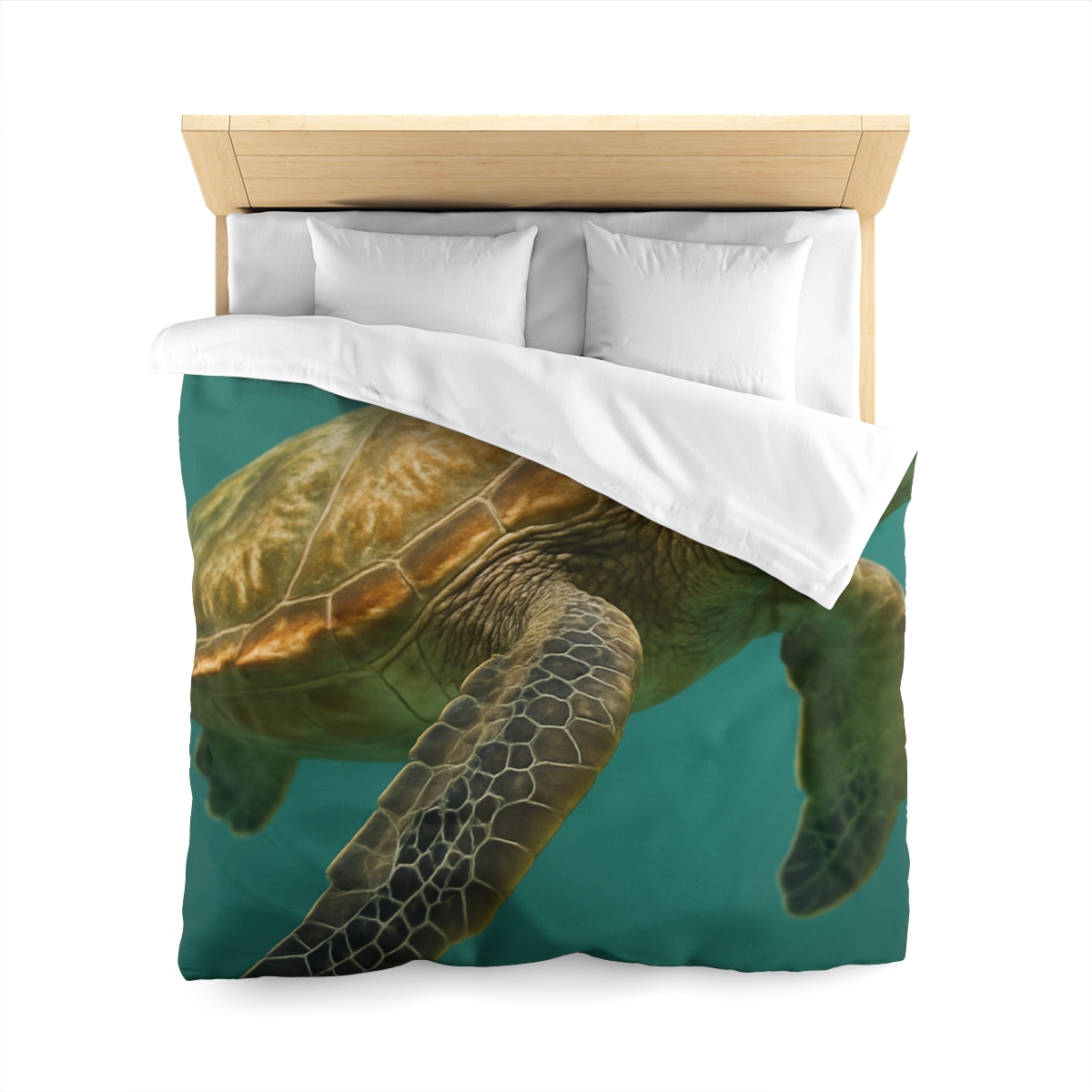 Amber Stillness Green Sea Turtle stylish duvet covers