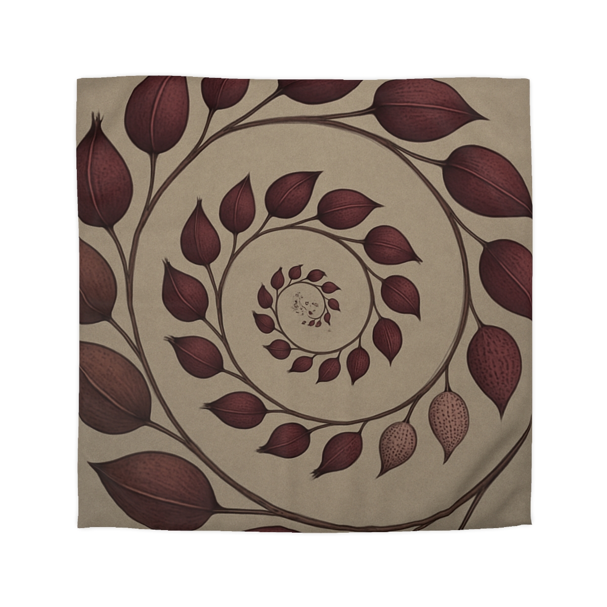 Spiral Seed Pod Array personalized bedding duvets