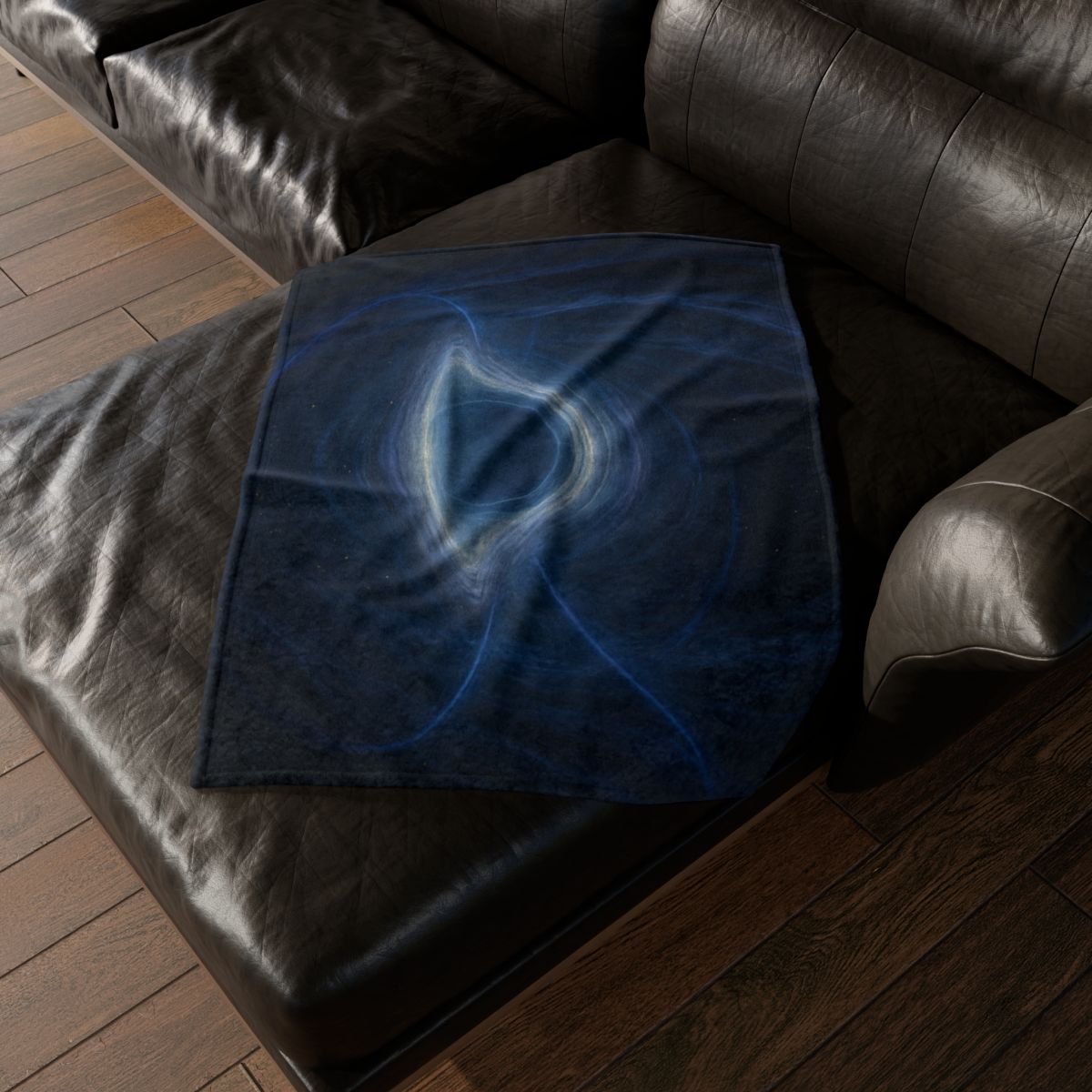 Luminous Event Horizon Veil stylish throw blankets