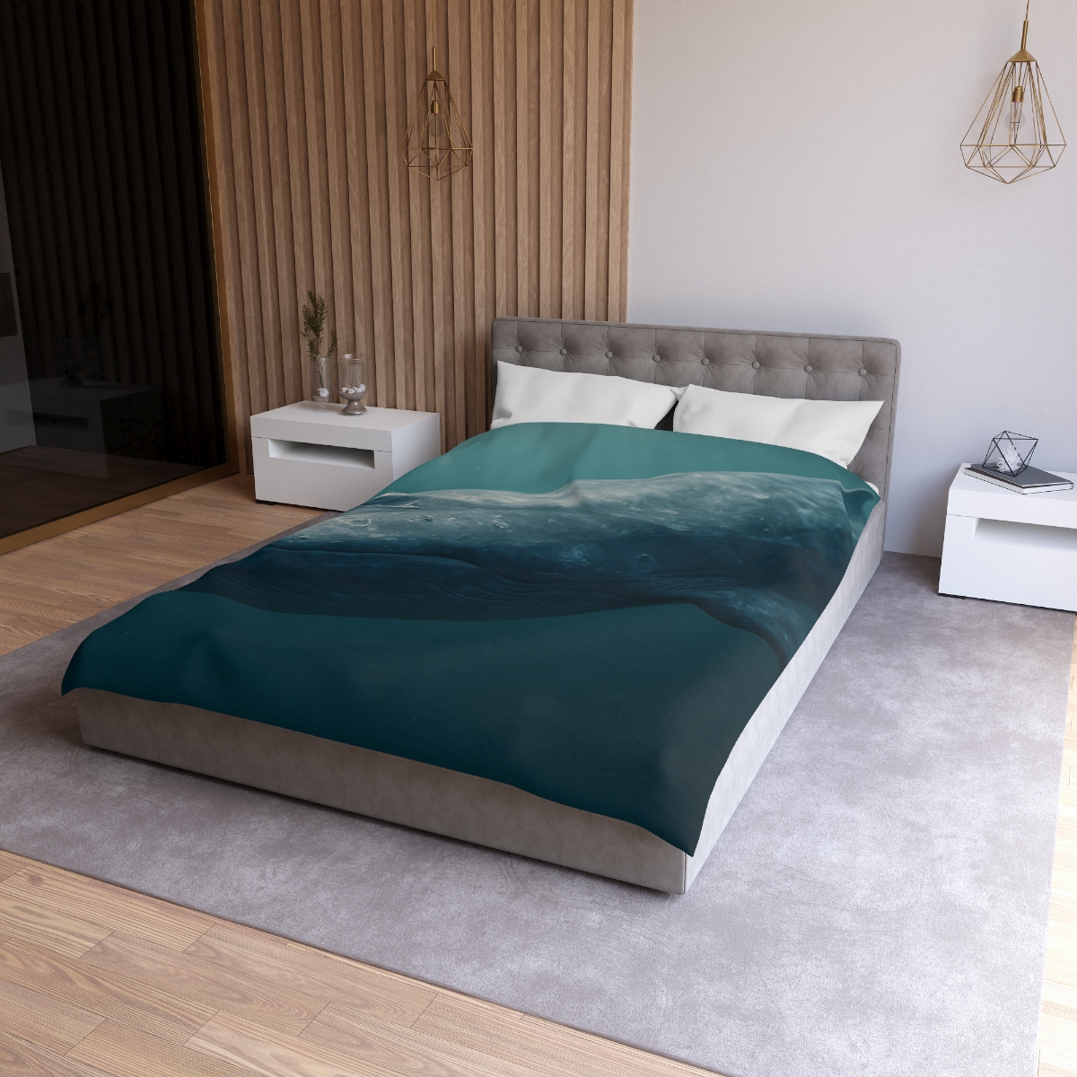 Ocean Song Blue Whale unique patterned duvets