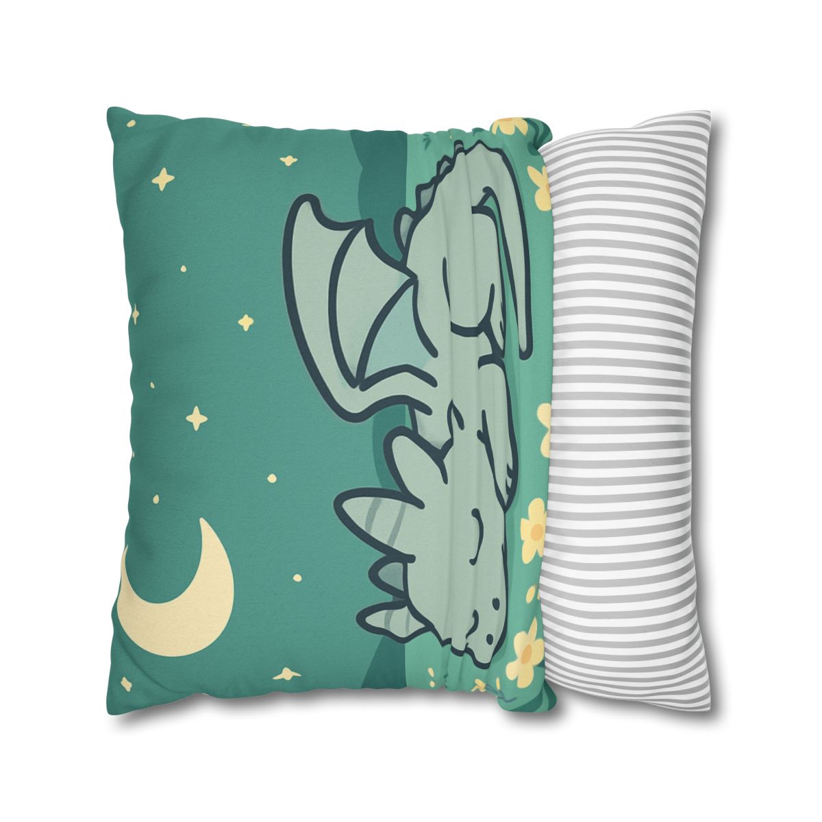 Moonlight Meadow Dragon designer print pillow cases
