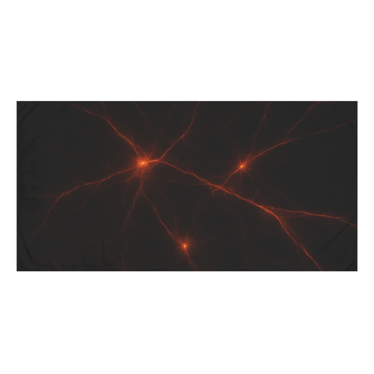 Cosmic Web Ember Filaments designer printed towels