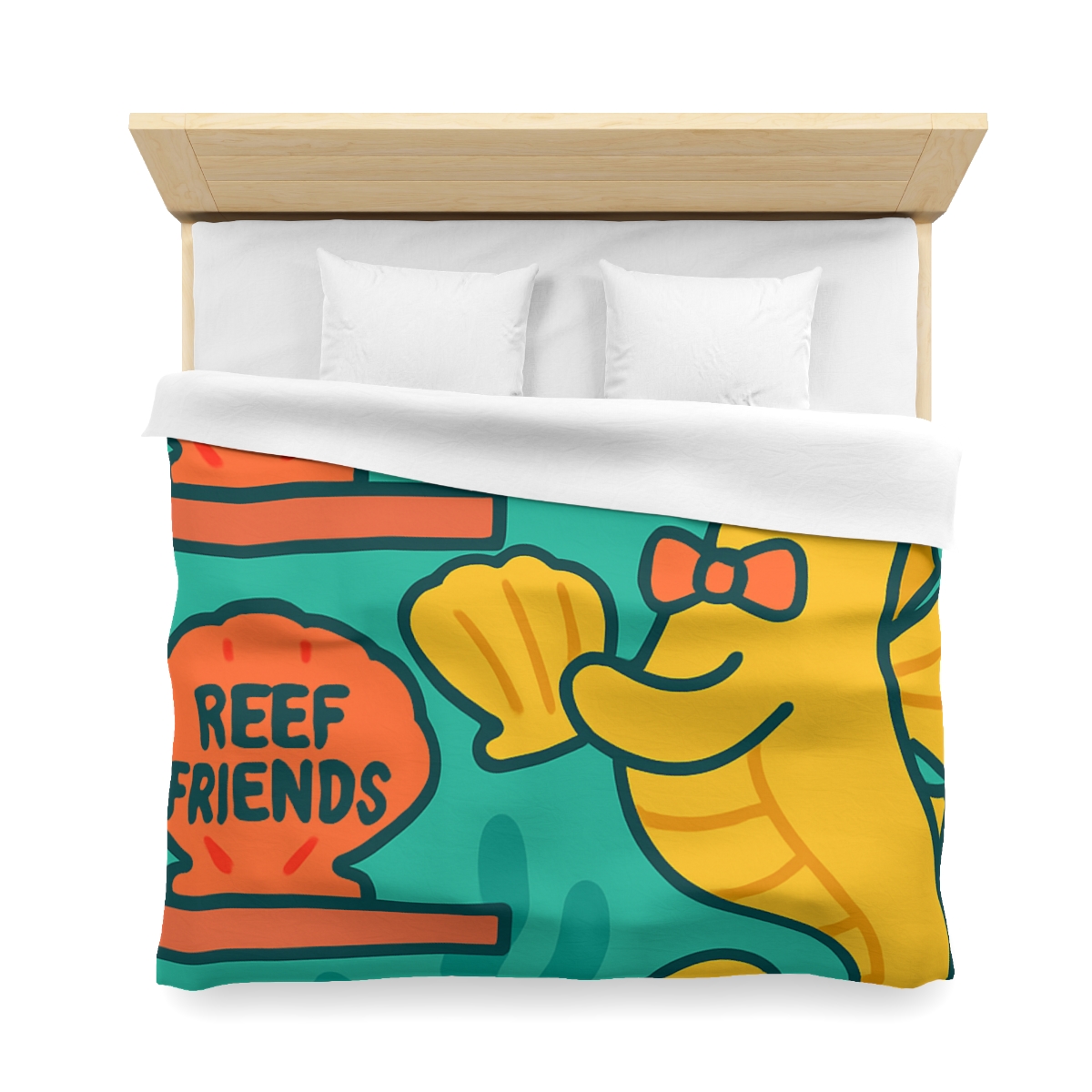 Underwater Library Of The Seahorse Librarian stylish duvet covers