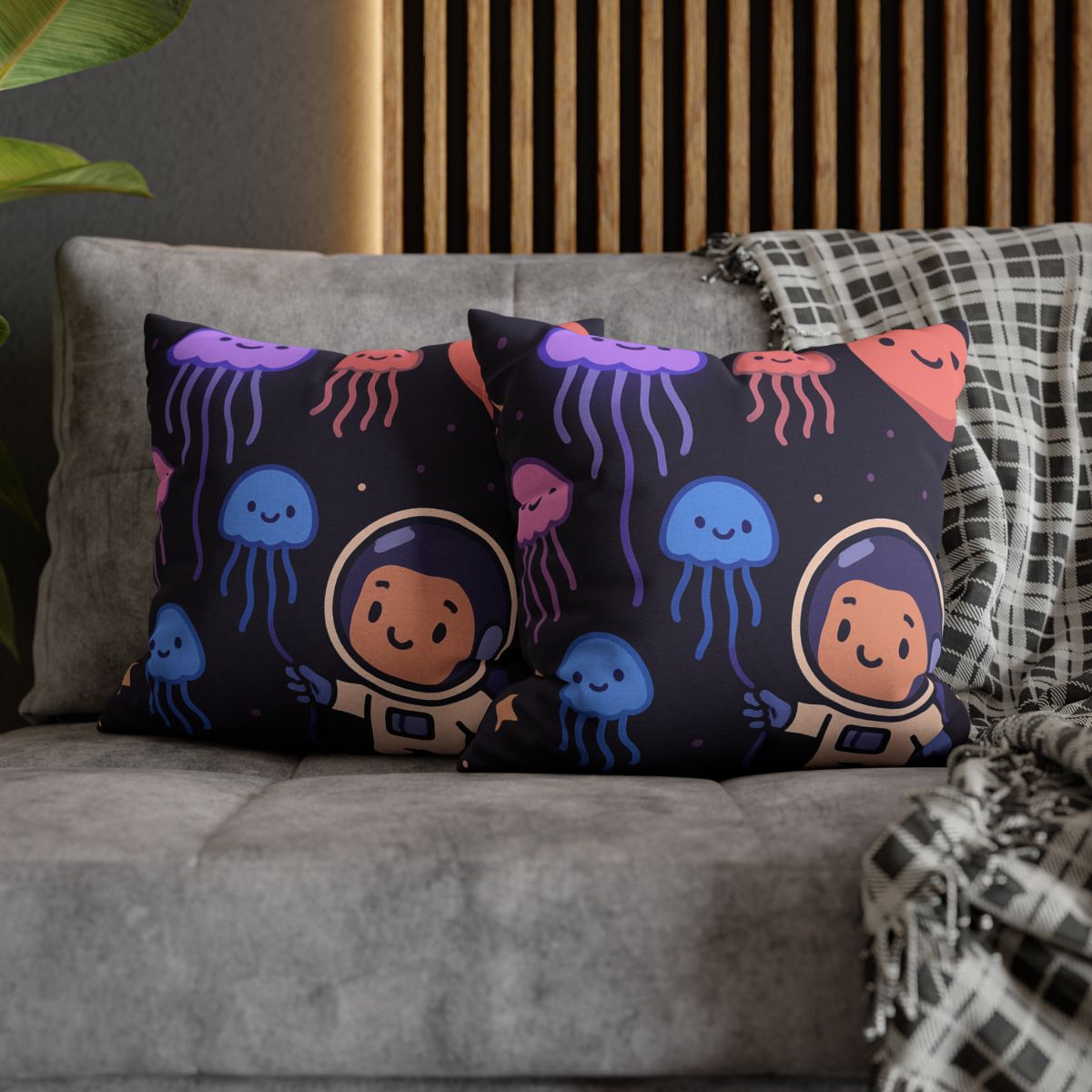 Galaxy Garden Of Floating Jellyfish comfortable bedding pillow covers