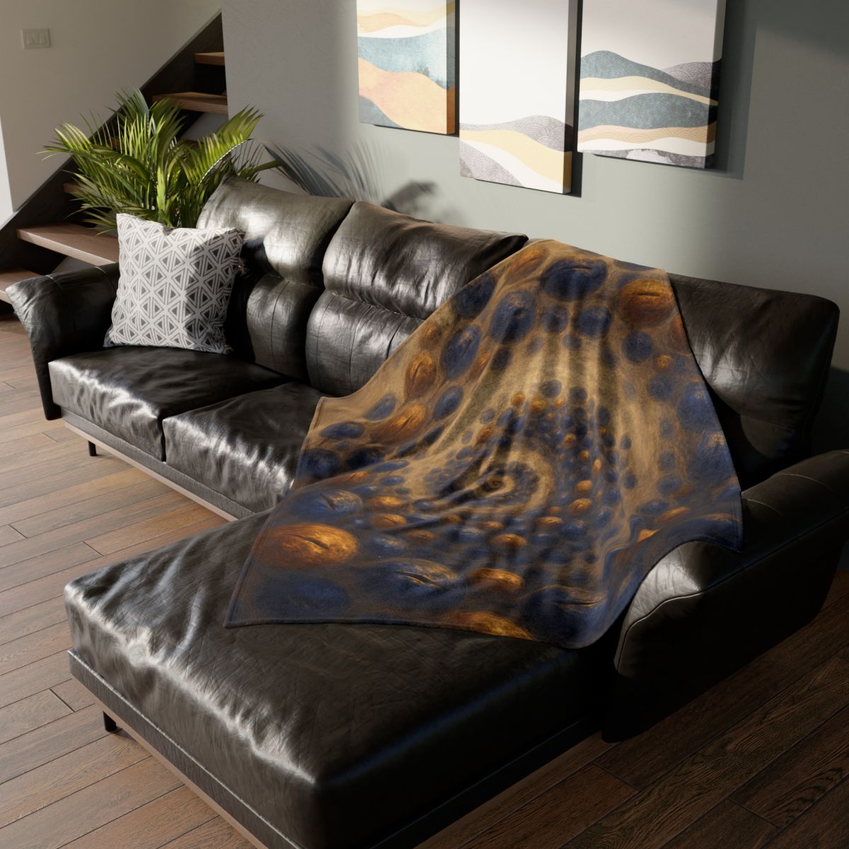 Spiral Seed Cluster decorative home blankets