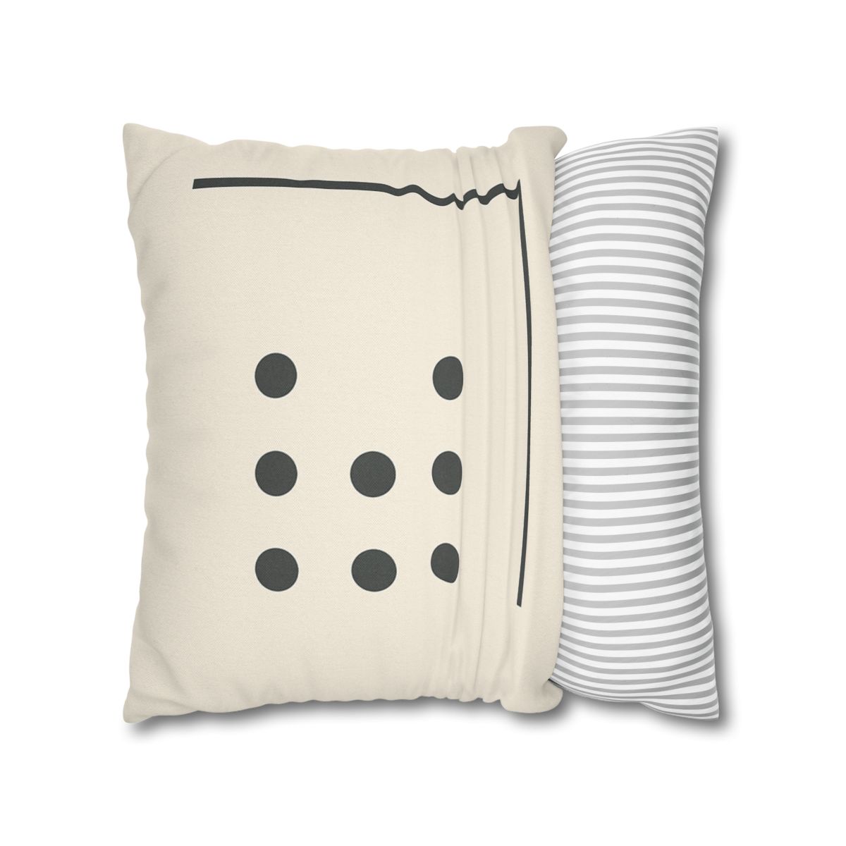 Sparse Dot Grid With Broken Frame trendy patterned pillow cases