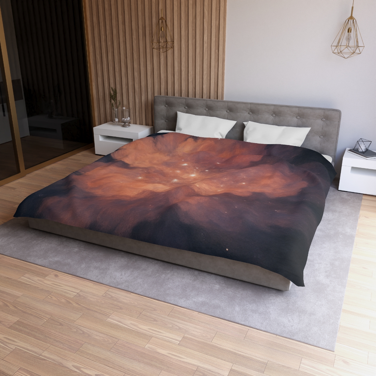Celestial Dust Bloom personalized bedding duvets