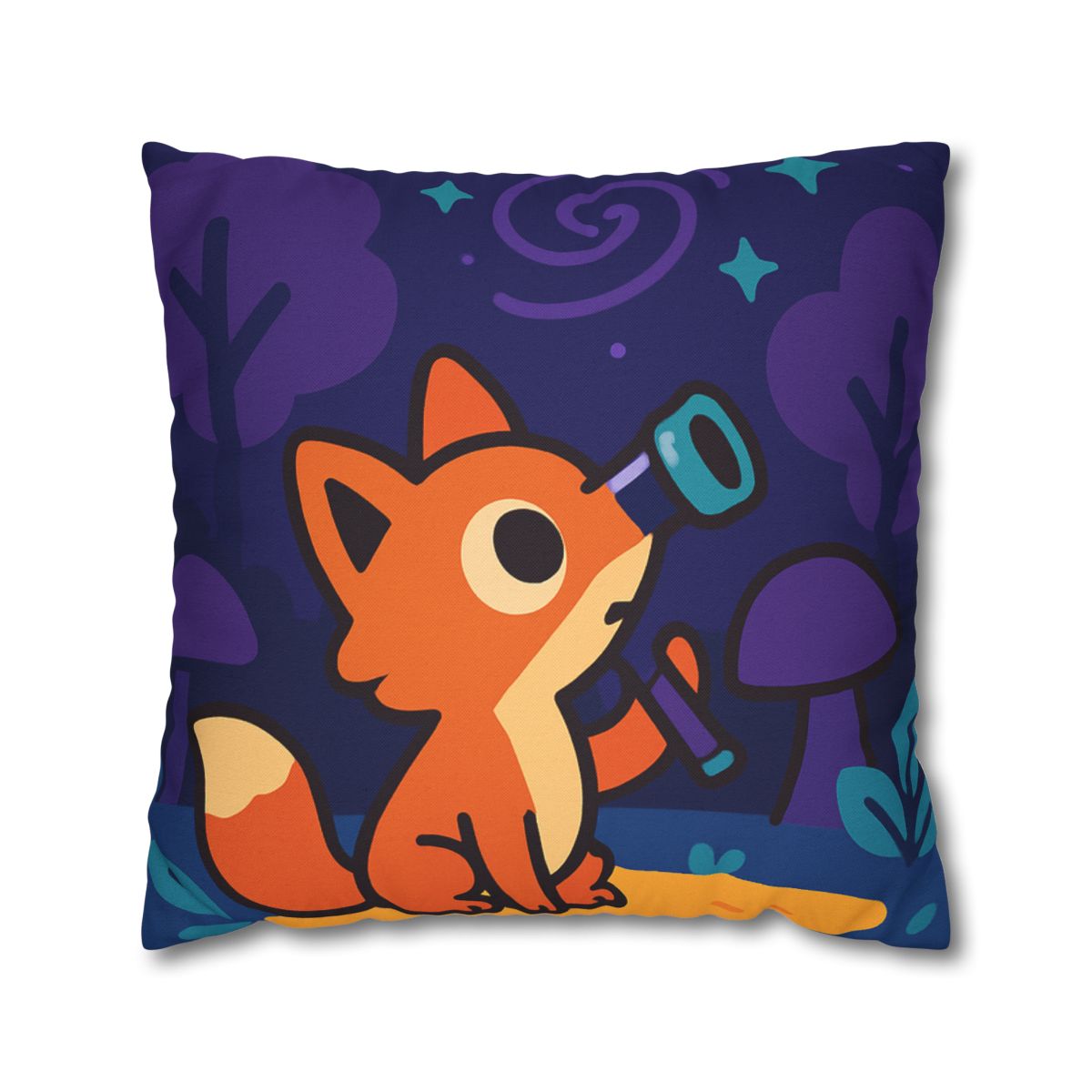 Nebula Forest Fox custom pillow cases